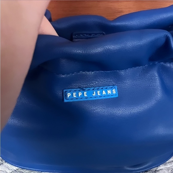 PEPE JEANS “Sweet Bag” Royal Blue Vegan Leather Mini Shoulder / Crossbody Bag - Picture 9 of 15